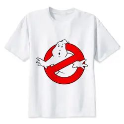 GB Охотники за привидениями Ghostbusters Футболка мужская для мальчиков O белая Молодежная рубашка повседневные белые футболки с аниме рисунком
