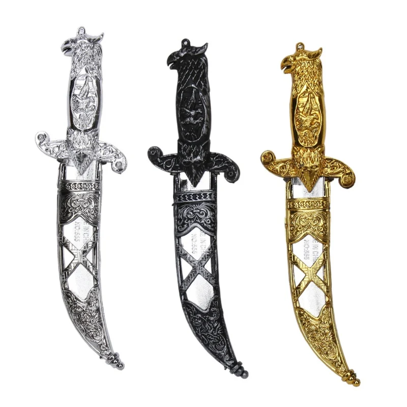 Новые пластиковые мечи DIY принадлежности для Хэллоуина игрушечный меч случайный цвет нож Феникс игрушка Пираты кинжалы для детей 22*6 см