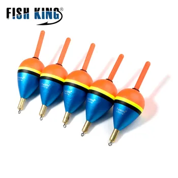 FISH KING Fishing Float 5pcs/lot Mix size Barguzinsky Fir Float Copper length 80-85mm Weight 6.0g/8.5g/9.0g For Fishing Tackle 4