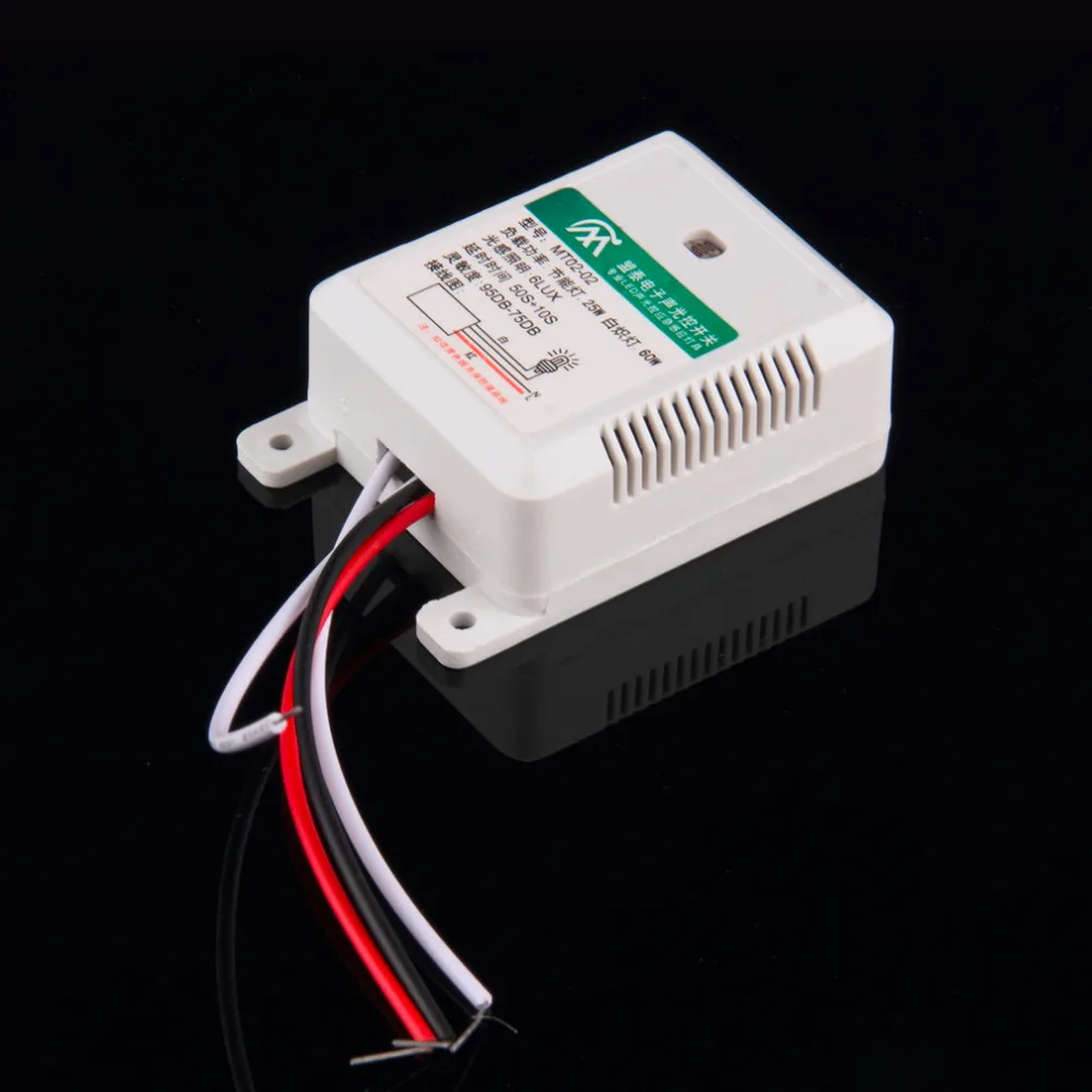 

1pcs Hot Worldwide MT02-02 95DB-75DB Intelligent Auto On Off Light Sound Voice Sensor Switch Time Delay AC 160-250V Hot Search