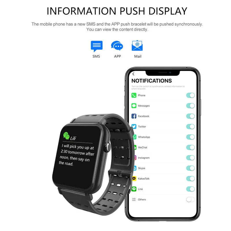 Умные часы Y6 Pro для мужчин и женщин умный браслет пульсометр измерение