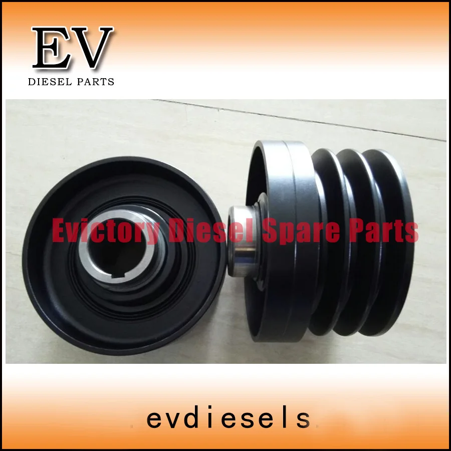For Hiatch Excavator+genset 4BG1 4BG1T pulley crankshaft pulley 3