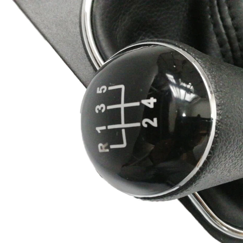 ELISHASTAR 5 Скорость Шестерни рукоятка рычага переключения передач из искусственной кожи чехол для Mercedes-Benz V W J Этта 5 6 GOLF 6 VI MK5 MK6 5KD 711 113 5KD711113