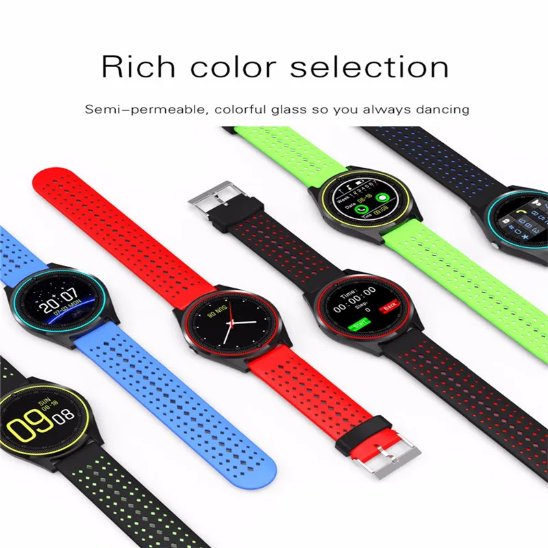 

Multifunction Bluetooth Smart Touch Screen Watch Camera Pedometer Health Sports Watch Men & Women Call Alert Positioning