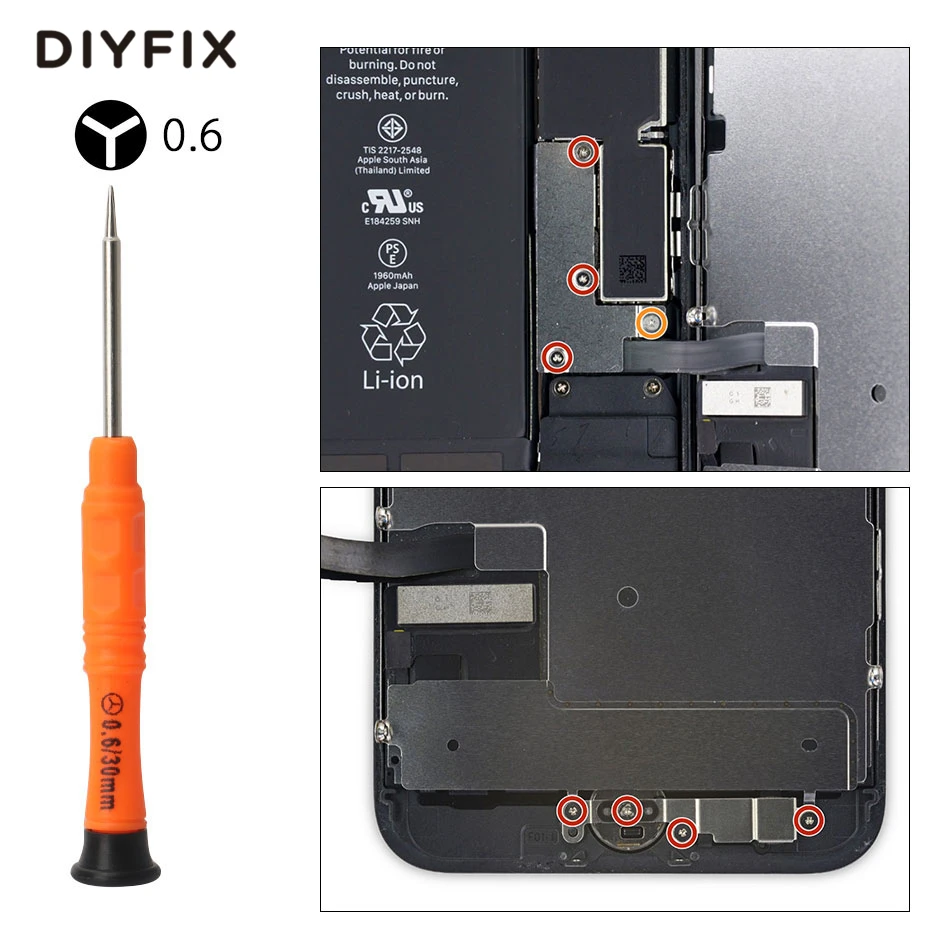 DIYFIX 21 в 1 Набор инструментов для ремонта мобильного телефона Набор отверток для iPhone X 8 7 6S 6 Plus набор ручных инструментов