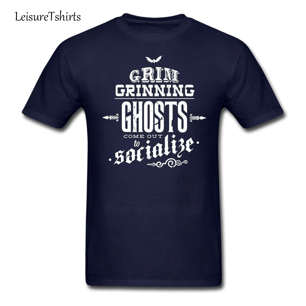 

Haunted Mansion Ghosts T Shirt Adult Latest Camisetas High Quality Loose T-Shirts Men's Short Sleeve Round Neck Teenboys Top