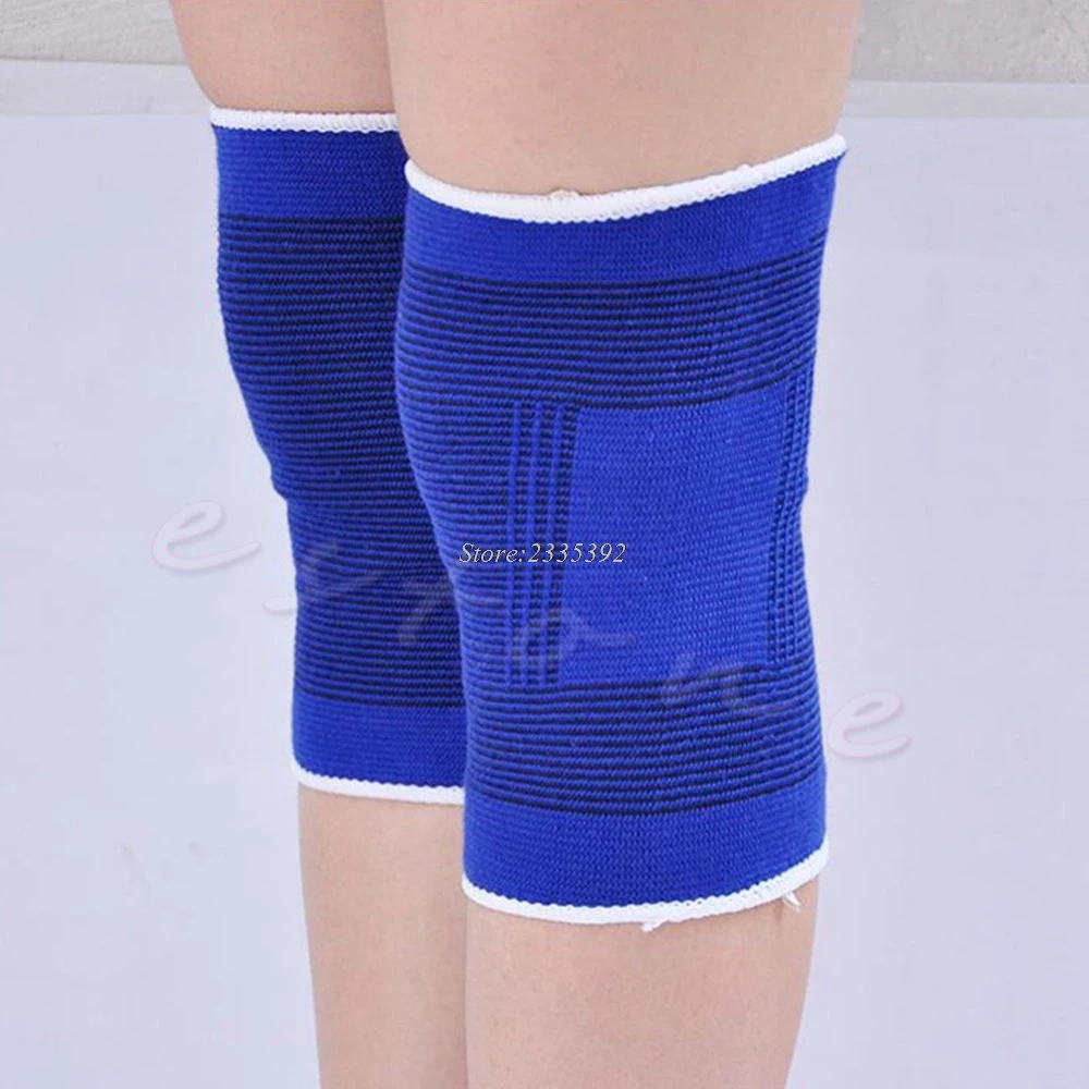 

2pcs Knee Elastic Brace Muscle Support Sleeve Arthritis Sports Pain Relief Gym