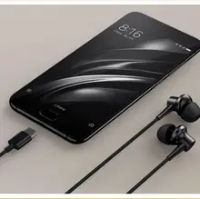Оригинал Xiaomi Mi АНК Наушники Гибридный USB Type-C Зарядки-Свободный Микрофон Линии Управления Музыка наушники для Xiaomi ми-6 СМЕШИВАНИЯ Note2 Mi5s