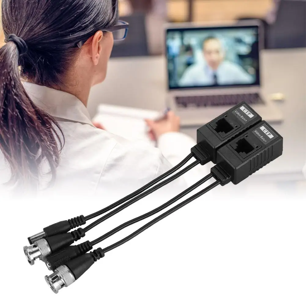 Лучший BNC для RJ45 пассивный видео Мощность UTP CAT5 кабель hdmi передатчик Аудио Видео балун для видеонаблюдения Камера