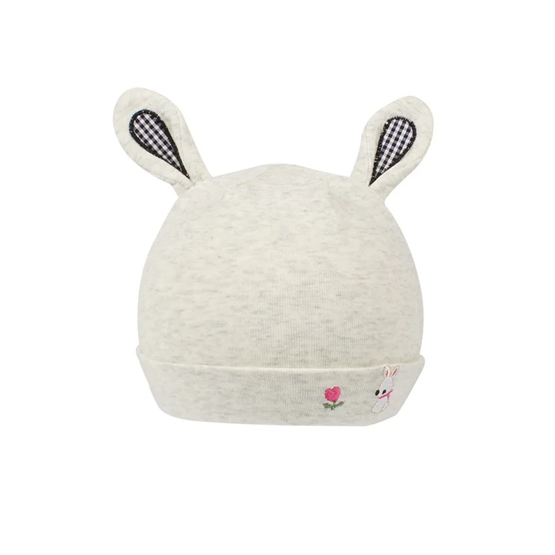 Cotton Newborn Baby Hat With Ears Cartoon Rabbit Soft Baby Beanie Boys Girls Tire Cap Solid Comfortable Newborn Beanie Hat 2018 (19)