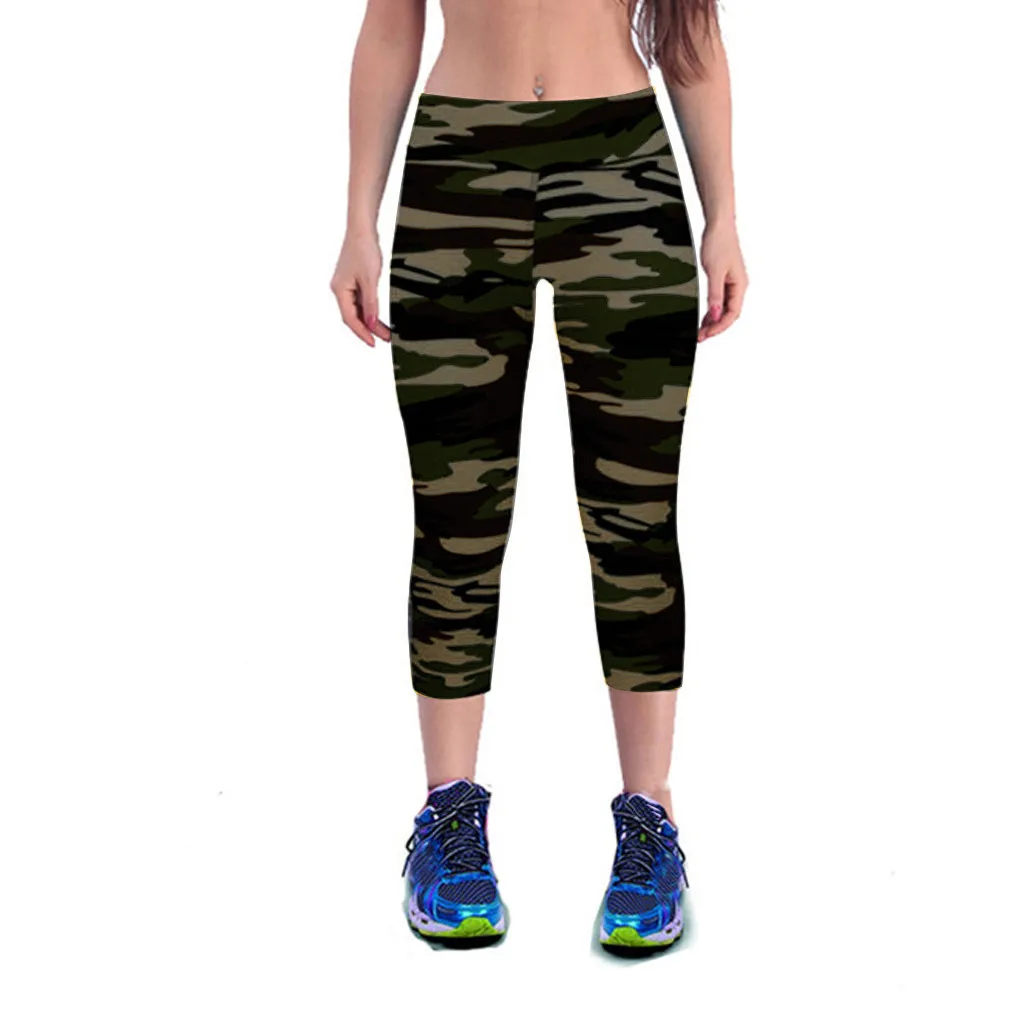 

Seamless Women's High-waist Hip Stretch Running Fitness Yoga Pants Seven-minute Pants Gym Wear Elastic Slim Pants legging sport