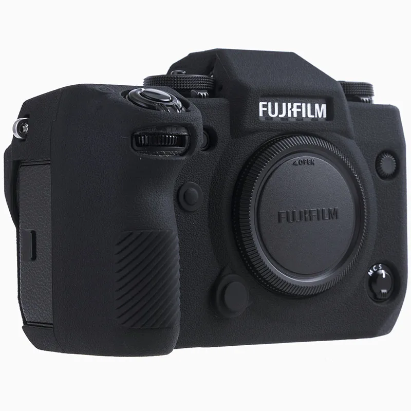 Для Fujifilm X-H1 мягкий силиконовый резиновый защитный корпус для камеры чехол кожа для Fuji Fujifilm X-H1 XH1 камера сумка Защитная крышка - Цвет: Black