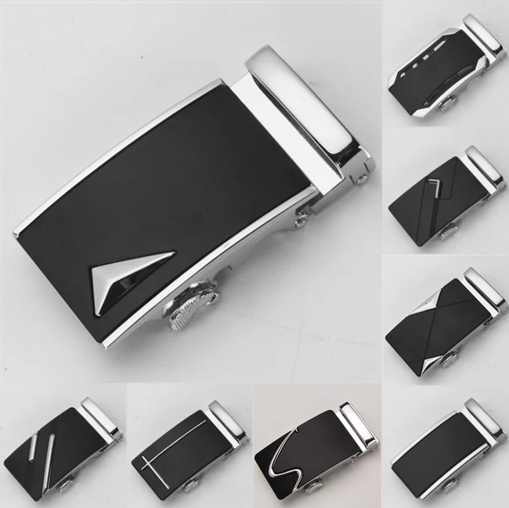 

new Fashion Men's Business Alloy Automatic Buckle Fashion Luxury Belt Buckles for Men's Leather Waist Belt 3.5cm