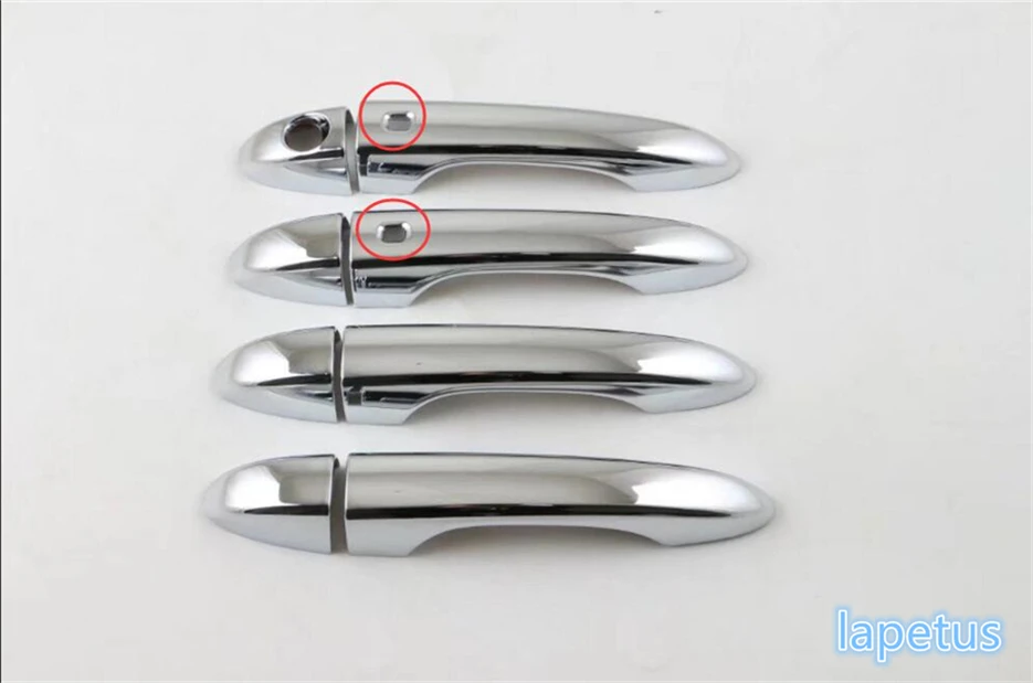 Lapetus ABS боковая Автомобильная дверная ручка, декоративная рамка, крышка крышки, накладка 8 шт./2 модели, подходит для Jeep Compass