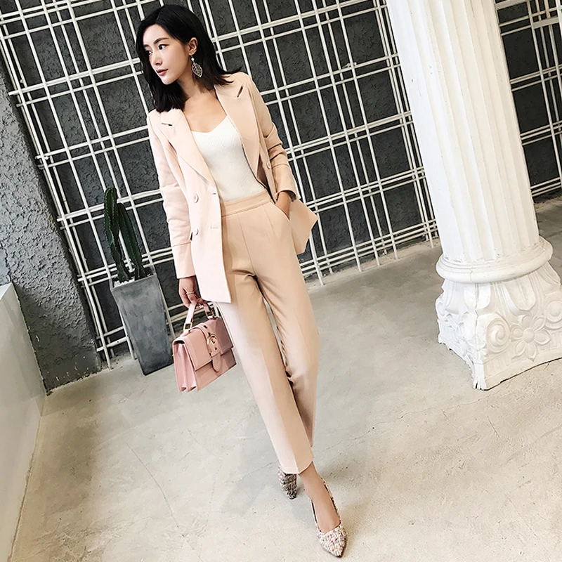 BGTEEVEER عارضة 2 أجزاء مجموعة المرأة بانت الدعاوى حقق طوق السترة سترة و الكاحل طول السراويل OL الإناث الدعاوى 2018 الخريف BGTEEVEER عارضة 2 أجزاء مجموعة المرأة بانت الدعاوى حقق طوق السترة سترة و الكاحل طول السراويل OL الإناث الدعاوى 2018 الخريف