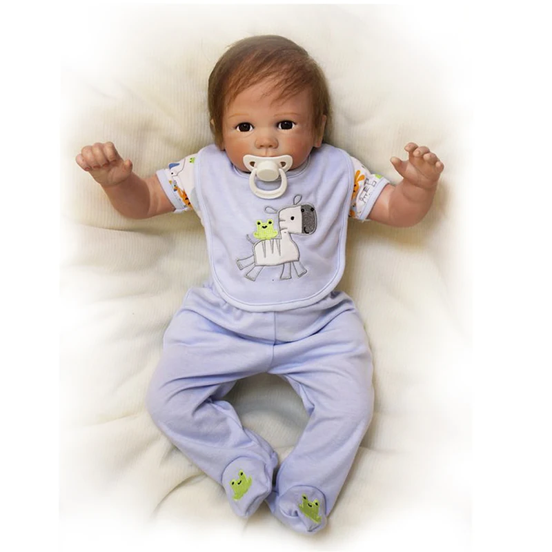 Реалистичный новорожденный младенец 22 ''безопасный реалистичный младенец кукла мягкий силиконовый сенсорный реальный реборн кукла наборы игрушек на день рождения рождественские подарки