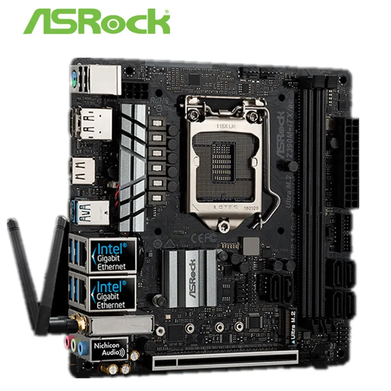 Полный новый ASRock Z390M ITX/AC настольный компьютер материнская плата мини ITX 17*17 9