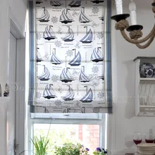 Включены Шторы Новое поступление утолщение лодка римские затвора двойной Слои Тенты жалюзи готовой Шторы