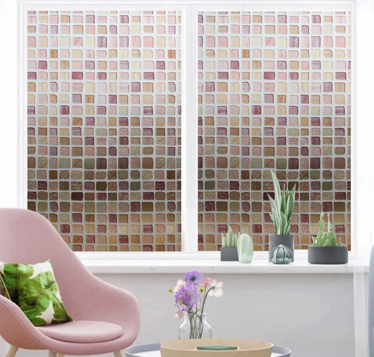 Без клея, стеклянная оконная пленка, непрозрачная, уличная ...