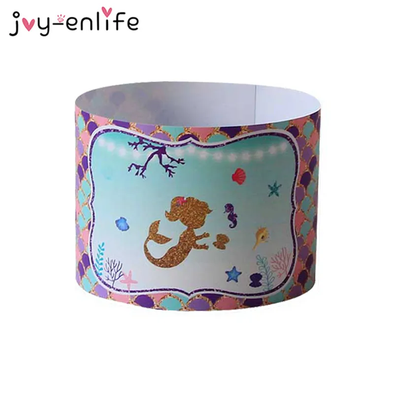 JOY-ENLIFE 24pcs Mermaid Mineral Water Bottle Stickers Mermaid Bottle Label Sweet Water Bottle Stickers Birthday Party Supplies