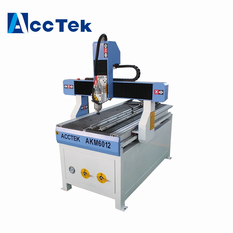 AccTek вакуумный стол линейные квадратные рельсы дерево cnc маршрутизатор 6012 ось