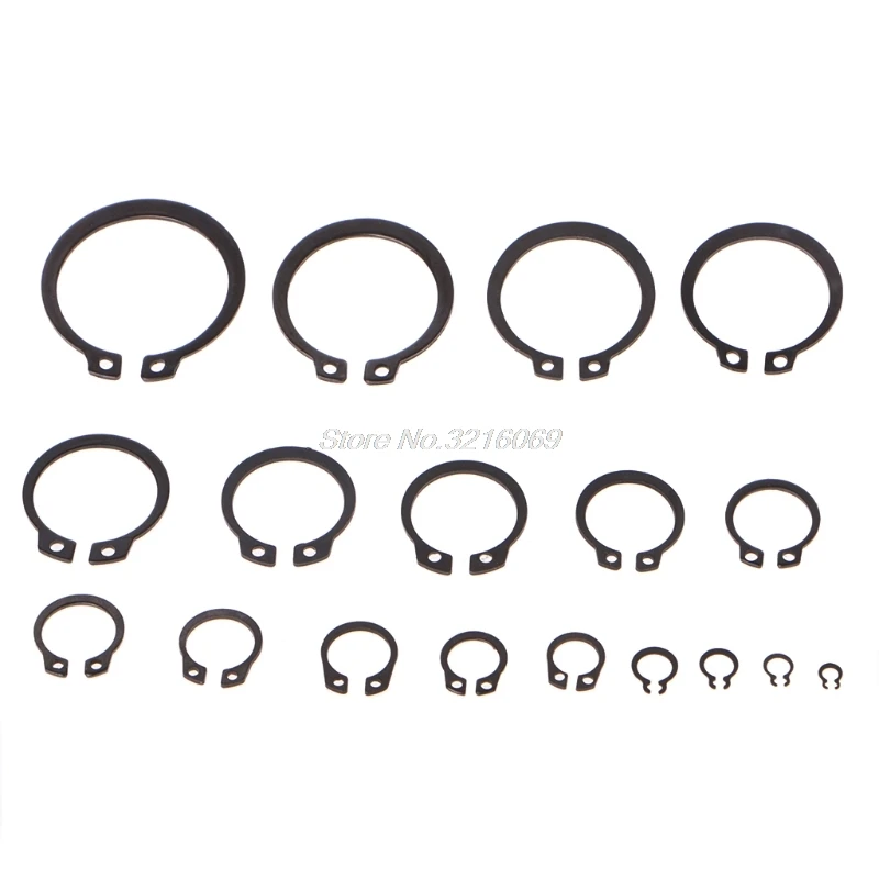 

OOTDTY 300 PCS Circlip Set External Retaining Cir Clip Circlips Snap Ring Assortment Aug28 Drop Ship