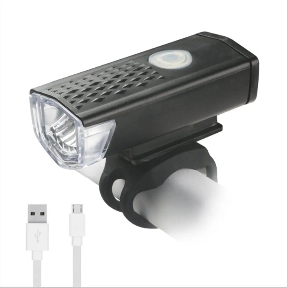 Mountain Bike Headlight Night Riding Front Light USB Rechargeable