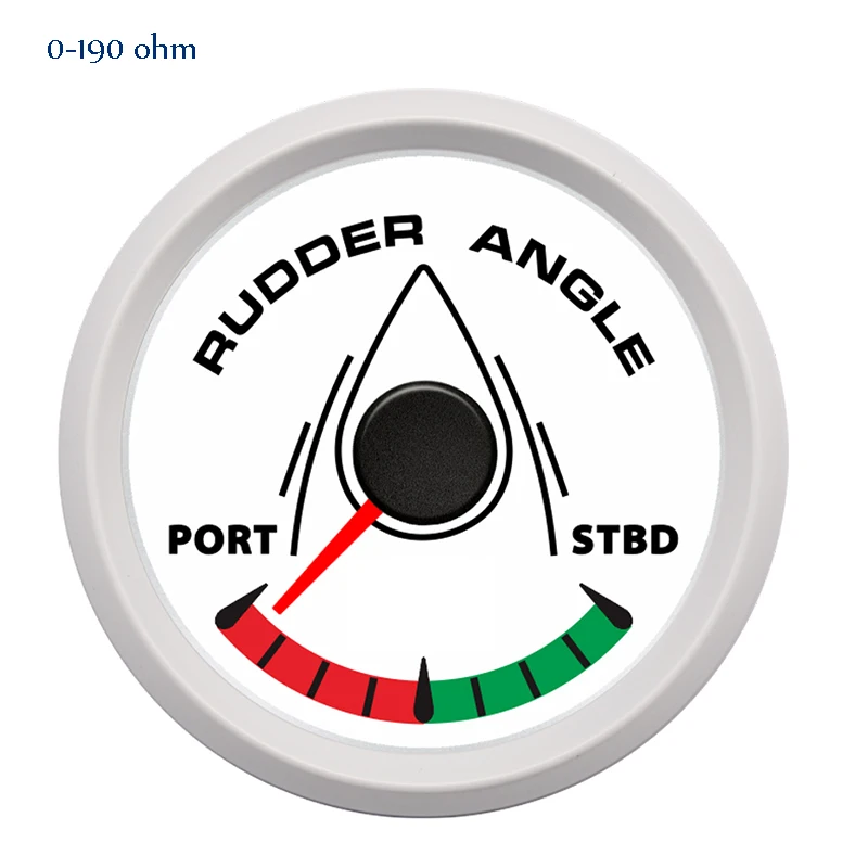 52/85 мм Морской Руль датчик угла 0-190ohm метр Порты и разъёмы-STBD для яхты сосуд с 8-Цвет Подсветка 9-32 в пост