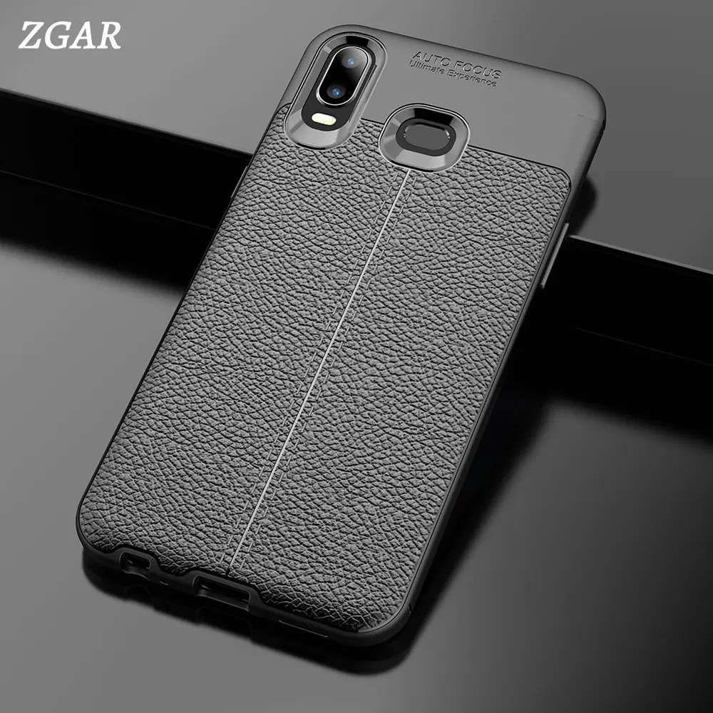 ZGAR чехол для Samsung Galaxy A6S Роскошные простые Чехлы мягкие мужские и женские чехлы