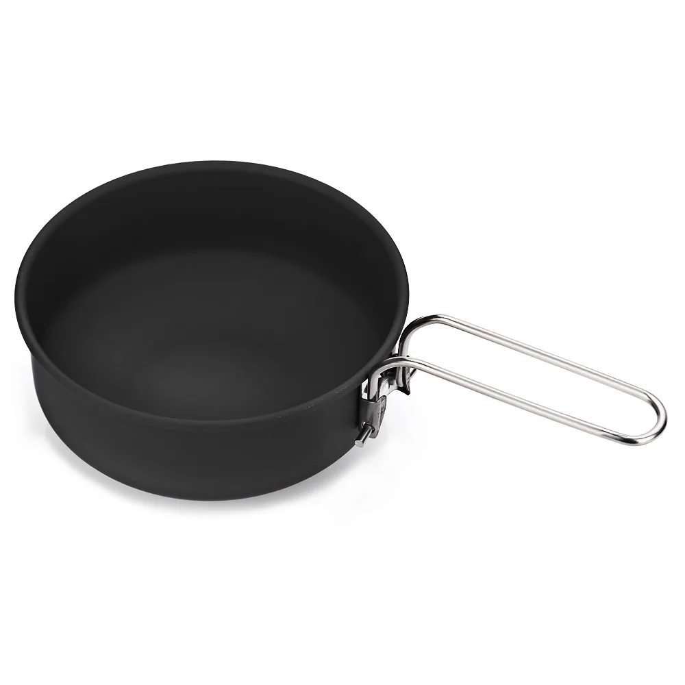 ALOCS CW-C01 7 piezas de Camping al aire libre juego de cocina estufa portátil Camping utensilios de cocina ollas de cocina estufa de Picnic barbacoa de 1-2Person