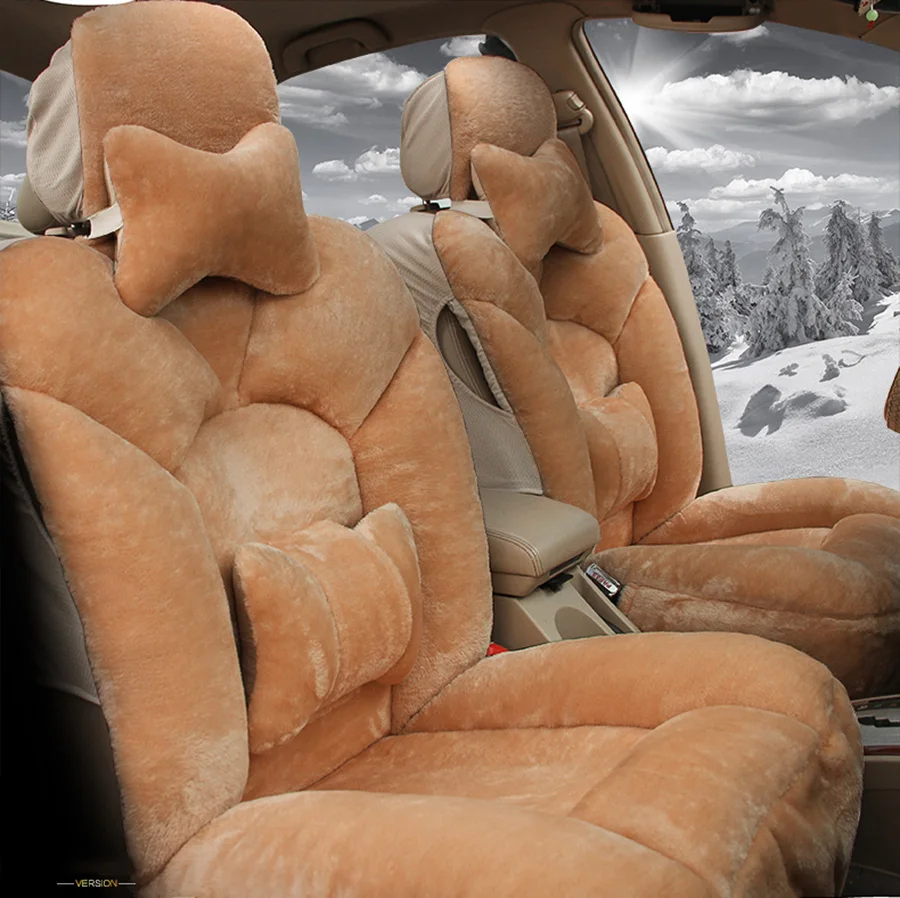 Автомобильные плюшевые чехлы для сидений автомобиля для ford mondeo 4 chrysler 300c peugeot 205 kia cerato k3 mitsubishi carisma