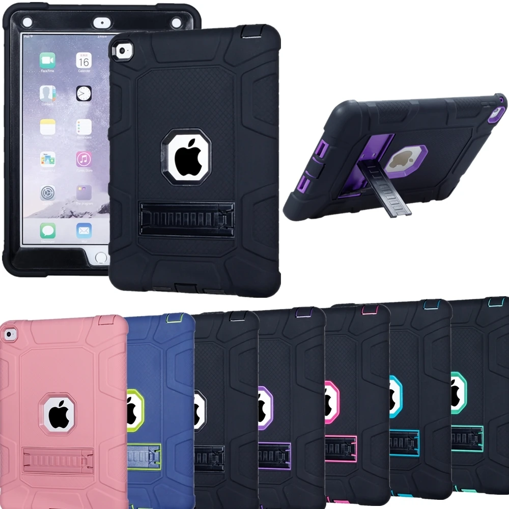 

For iPad 6th/5th 2018 9.7 Inch Case,Hybrid Shockproof Rugged Drop Protection Cover Built with Kickstand A1893/A1954/A1822/A1823