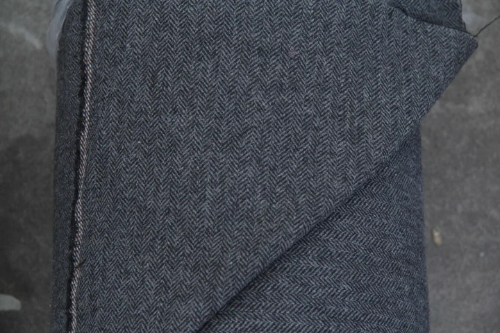 30% шерстяной твид елочка 2 цвета на выбор ткань цена за 1 ярд 59"