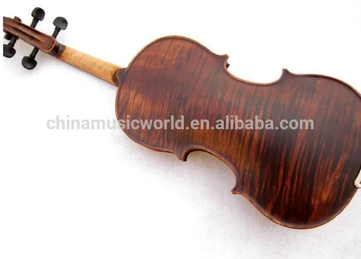 Полноценно Клен назад материал Tailpiece черного дерева Скрипка(Afanti AVL-031