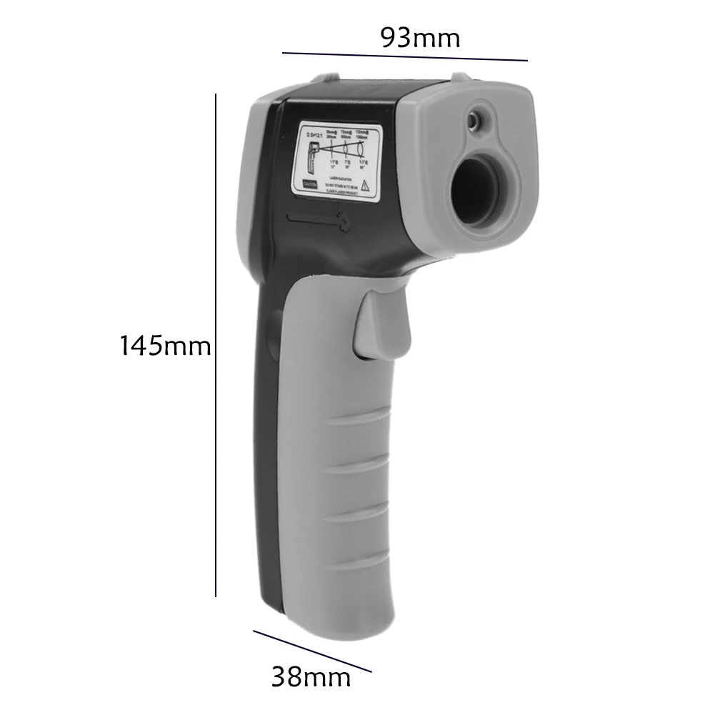 Цифровой GM320 инфракрасный термометр Бесконтактный измеритель температуры пирометр ИК лазерная точка инструмент