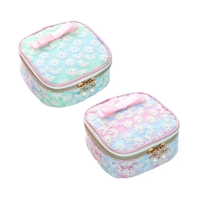 

Hot Sell Women Girl Cute Embroidery Sanitary Pad Organizer Holder Napkin Towel Convenience Bags