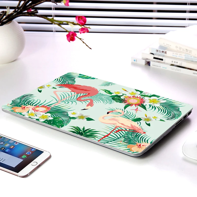 Чехол для ноутбука Macbook Air Retina 15 13 12 11 Touch Bar Flamingo Shell нового Mac book Pro 3 4 Чехлы