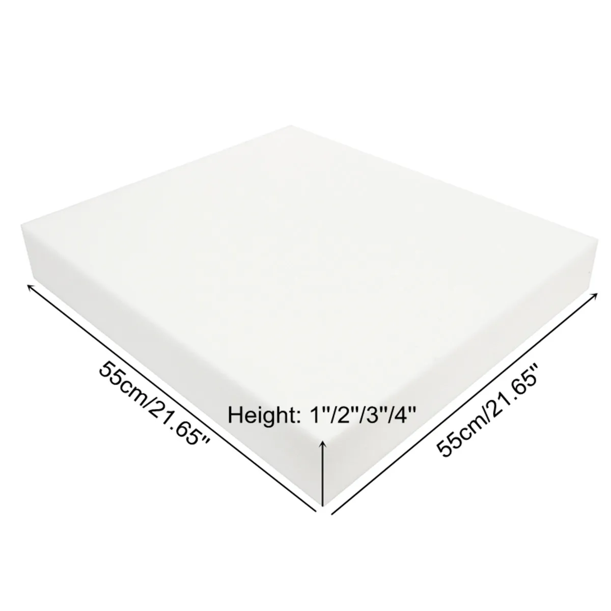 55x55cm High Density Upholstery Cushion Foam Chair Sofa Seat Foam Pad