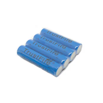 

4pcs/lot TrustFire 3.7V TR10440 600mAh 10440 Rechargeable Lithium Battery with 1000 Cycle for LED Flashlights Headlamps
