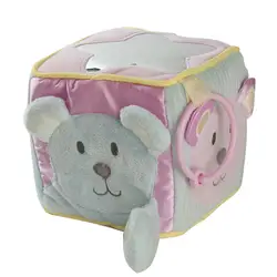 15 см розовый медвежонок ткань фаршированные блок Многофункциональная игрушка кривое зеркало погремушка мягкая Большой Размеры с