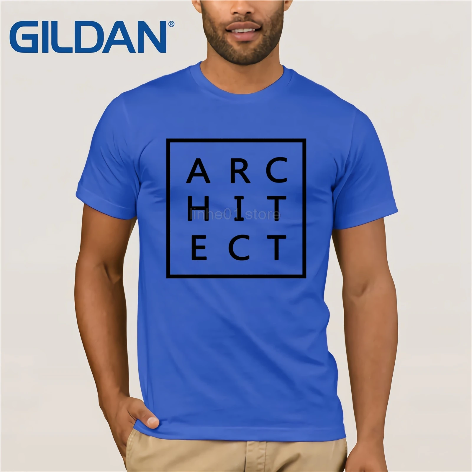 

GILDAN Cool Architect Architecture T Shirt Gift Light men's T-shirt
