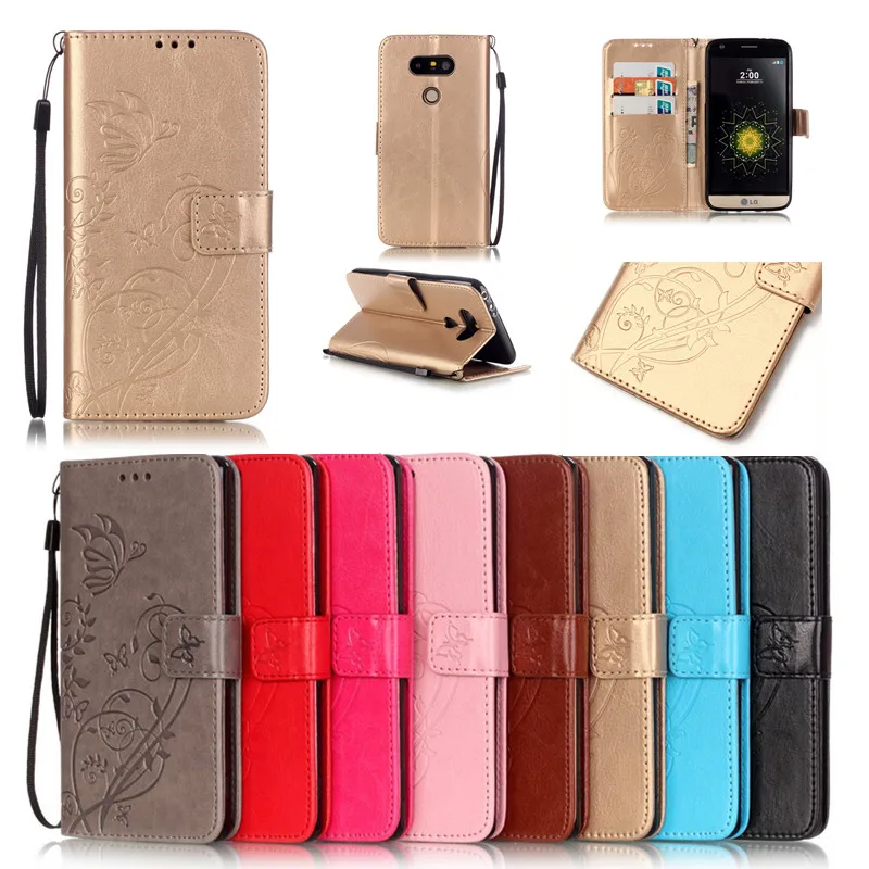 

Butterfly PU Leather Phone Case Cover For LG G3 G4 G5 K4 K7 K10/Leon C40/G4 Stylus LS770/LS775/Magna C90/Spirit C70 With Stand