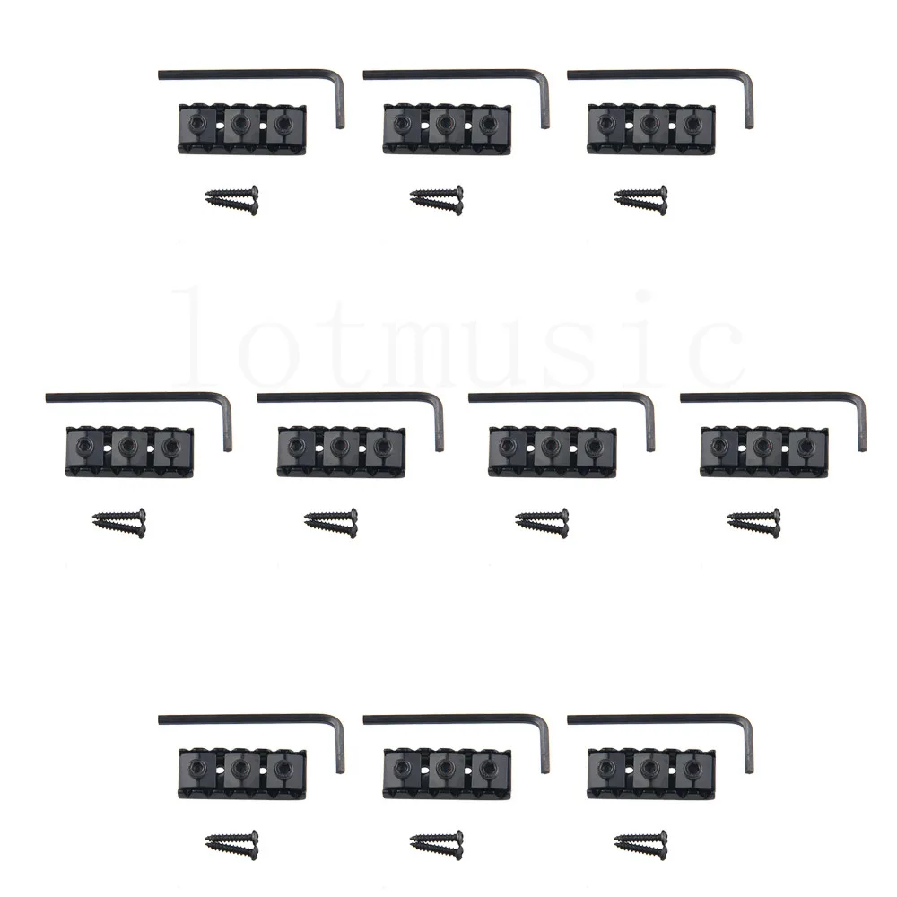 10Pack черный 42мм гитара замок Гайка Флойд Роуз мост гитарные партии 10Pack черный 42мм гитара замок Гайка Флойд Роуз мост гитарные партии