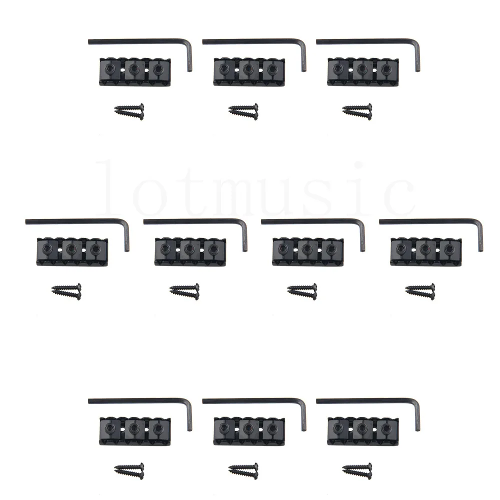 10Pack черный 42мм гитара замок Гайка Флойд Роуз мост гитарные партии