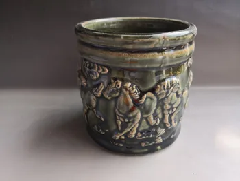 

Chinese old porcelain Celadon Pen container Brush Pots