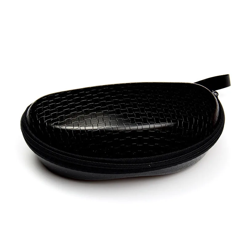 

Sunglasses storage holder Box Compression Eyeglass Case Glasses black pu Eyewear Box Cover Zipper Hook Bag 170*80*55