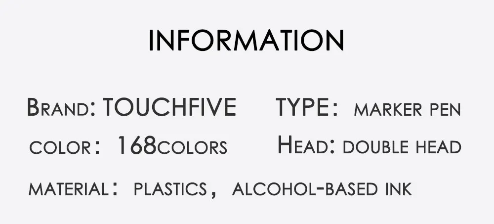 TOUCHFIVE опционально цвет соответствия искусство маркеры Кисть ручка эскиз на спиртовой основе маркеры двойная головка манга ручки для рисования товары для рукоделия