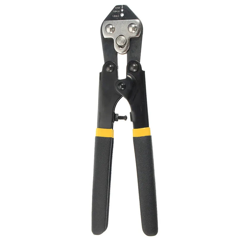Crimping Pliers High Quality 65 Manganese Steel Hand Tools Yellow Black Wire Rope Crimp Capacity 0.1-0.5 0.5-1.0 1.0-2.0 mm