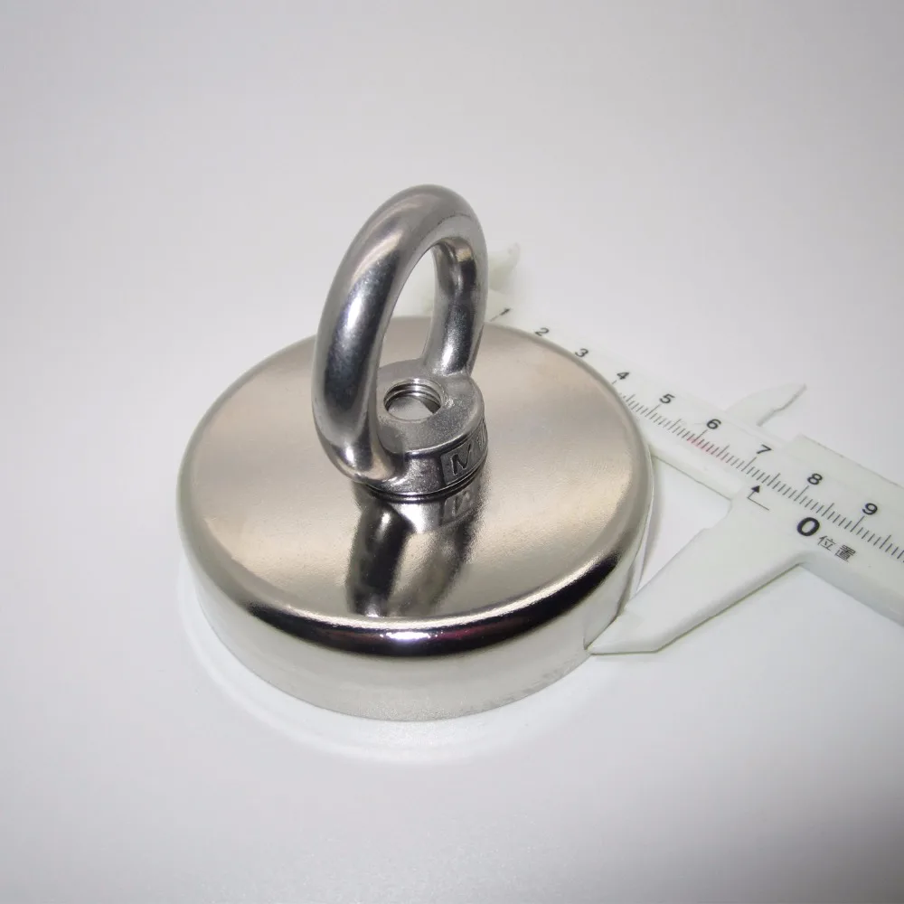 

Горячая Распродажа! Супер N52, d75x54 мм, магнит Неодим-железо-бор дюйма, с круглыми кольцами для спасения, 160 кг, оптовая цена, самая низкая цена