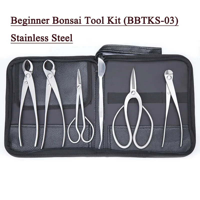Beginner Bonsai tool kit 6PCS BBTKS 03 stainless steel standard quality